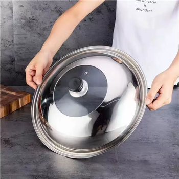 Yusenyi stainless steel pot lid household 32cm wok lid universal 34 tempered glass 28 pan cooking 30 temperature resistant 40 specifications