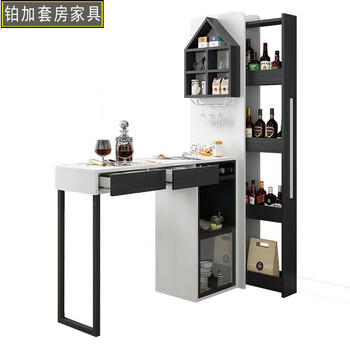 Bojia nordic living room bar partition household cabinet integrated wine cabinet multi-functional modern simple folding wall small apartment bar table
