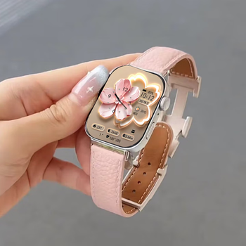 Huawei fashion goddess exclusive huawei watch watch fit3 new sports smart bracelet health monitoring bluetooth phone watch 520 valentine's day birthday gift goddess customized field green + pink litchi pattern h buckle