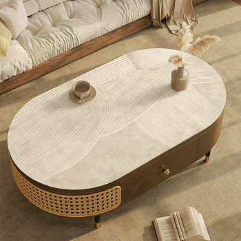 Yusenyi wabi-sabi style high-end oval coffee table mat waterproof and oil-proof arc-shaped long oval tablecloth dining table mat qingxing if your table has an arc shape, please take a picture to customer service