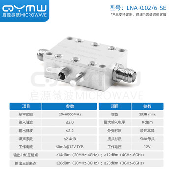 Rf low noise amplifier 10g signal 22/33/40db high linear gain lna front 0.02-6g 20m-10g (33db gain, binding post type) no power adapter