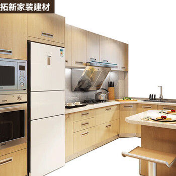 An junsheng cabinet customized integrated kitchen kitchen cabinet customized integrated cabinet quartz stone countertop small apartment real kitchen 3m base cabinet 3m countertop 1m wall cabinet
