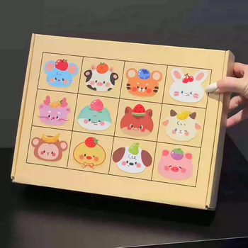 Yusenyi cartoon tipsy twelve zodiac sake cups good-looking women's glass household liquor glasses spirit cups housewarming gifts twelve zodiac sake cups set