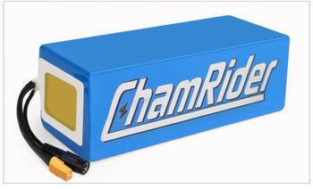Chamrider pvc battery 36v 48v electric bicycle lithium battery pack overseas warehouse one piece 36v17.4ah25a (samsung29e)