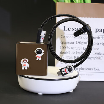 Liangxi is suitable for oppo oneplus ace2pro acepro data cable protective cover realme gtneo5 charging cable winding rope op-android dual c-160/150w shell black astronaut