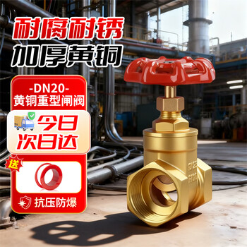 Andatong brass gate valve water pipe main valve switch double internal wire internal thread valve brass heavy duty dn20