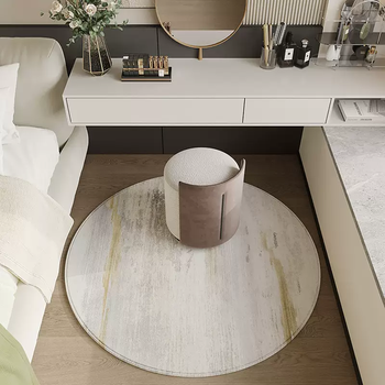 Yusenyi dressing table bedroom carpet round cloakroom floor mat sofa cushion 2025 new chair swivel chair foot mat bedside sky yunxia circle 200 pieces customized maximum diameter 200cm please contact gold medal customer service