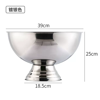 Yusen yida stainless steel champagne basin ice bucket bar ice cube ice wine beer red wine ice cube ice bucket punch large silver