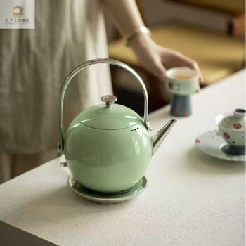 Gongziyu 304 stainless steel electric kettle high-looking tea kettle kettle 2025 lifting beam automatic power off 600ml green 1l