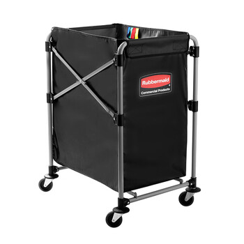 Ling yuxun rubbermaid hotel room linen cart service cart hotel cleaning cart tool cart single-frame small x-shaped folding cart-150l