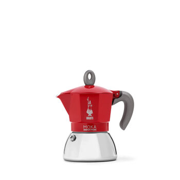 Bialetti bialetti moka pot aluminum coffee pot 4 cups red universal induction cooker hand-brewed coffee pot for home use