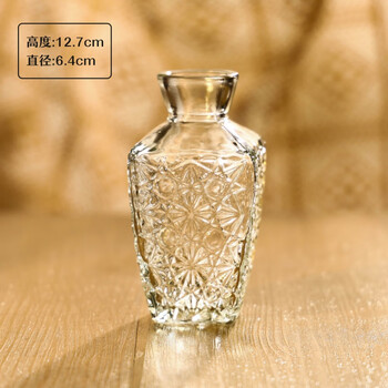 Vatican gatti nordic exquisite mini glass vase water-raised flowers decoration small vase flower ornaments small square diamonds