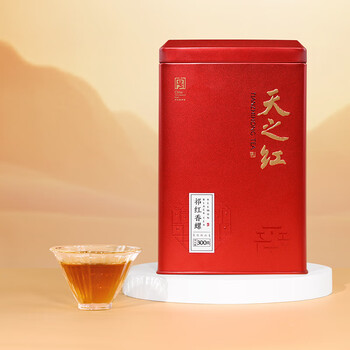 Tianzhi black tea qihong xiangluo qimen black tea special second grade 300g canned self-drinking ration tea