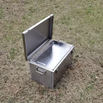 Stainless steel hardware tool box 304 thickened portable custom storage box turnover box storage storage box material 201 thick 1mm50*30*30 belt