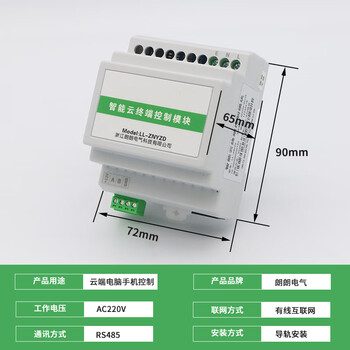 Intelligent lighting control module mobile computer centralized controller rs485 panel lighting loop control switch cloud terminal control module ll-znyzd