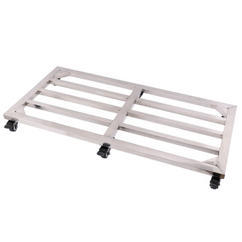 Fat donglai same style fish tank rack stainless steel base bracket refrigerator fish tank flower pot removable base bracket warehouse 40*100 three brakes three universal wheels