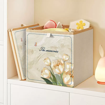 Yusenyi cream-style storage box household large-capacity kalek grid cabinet storage basket clothes toy storage box foldable ctf533 ctf533 30x30x30 depth cm 30 pieces 30x30x30 depth cm