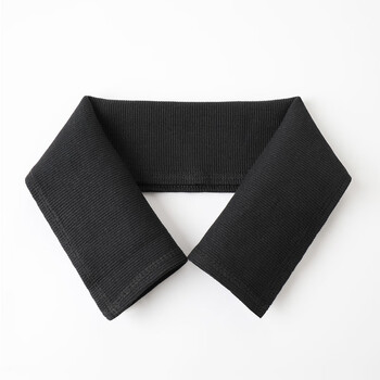 Fat donglai's same style down jacket collar protector, anti-dirty collar protector, cotton thread sleeve, knitted collar, men's and women's cotton coat, black fine thread collar