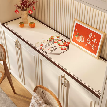 Yusenyi entrance shoe cabinet wine cabinet anti-dirty mat tablecloth light luxury high-end sideboard tv cabinet table mat countertop silicone futu ping an 30x80cm economical model