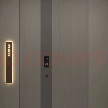 European and american luxury bedroom villa door ai face smart lock brown