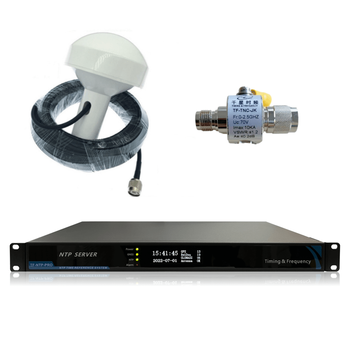 Gps beidou satellite timer ntp server timing server standard time network clock host + 50 meter antenna + lightning arrester