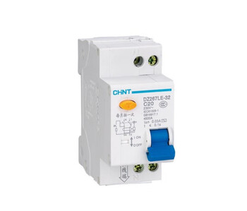 Chint dz267le 1p+n 10a 16a 20a 25a 32a double in and double out leakage protector 20a 1p+n