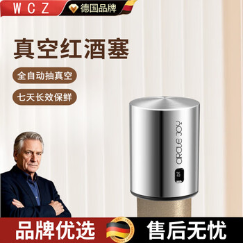 Wcz german red wine stopper, vacuum wine stopper for home use, wine bottle stopper exhaust cap, red wine preservation sealing stopper set, classic style, stainless steel vacuum wine stopper + quick decanter