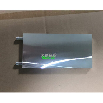 On-site water cooling plate 60*60 water cooling plate 80*80 water cooling head 80*120 water circulation radiator for heat dissipation silver 60*160*12 side water outlet