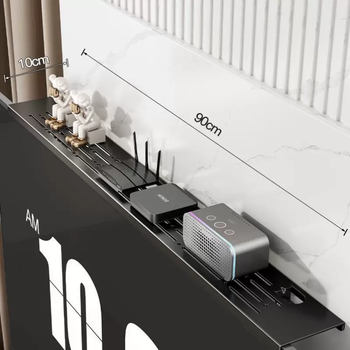 Yusenyi monitor bracket box rack free of punching computer set-top box top router bracket storage tv sub tv set-top box storage rack (90x10cm) tv set-top box storage rack (90x10cm)