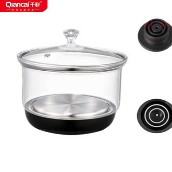 Yihu chuncha de original embedded bottom pumping single host base plate 2037 automatic kettle accessories 1ml black glass disinfection basin