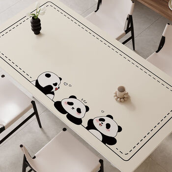 Fantasy tablecloth disposable table mat dining table mat protection coffee table mat soft and panda 80x135cm