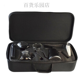 Hand-brewed coffee gift box set with electronic scale stainless steel pot black