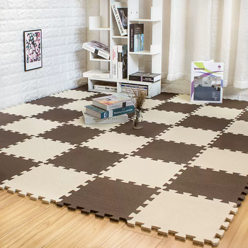 Yusenyi cartoon foam splicing floor mat puzzle hello kitty cat crawling mat baby crawling mat non-toxic 30x30 loss-making export classic rice cake 31.5x31.5x1cm 12 pieces are about 0.9x1.2