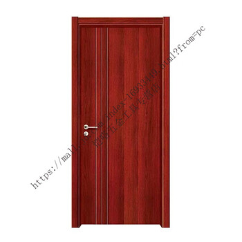 He jiagong bedroom door wooden door room door rental house door indoor wooden door single door composite solid wood door complete set of paint-free doors red three strips single door leaf (customized)