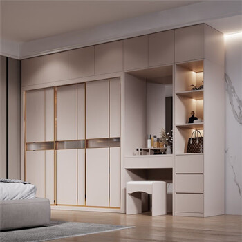 Modern simple wardrobe home bedroom small apartment sliding door cabinet master bedroom economical assembled wardrobe storage cabinet 1.2 single wardrobe