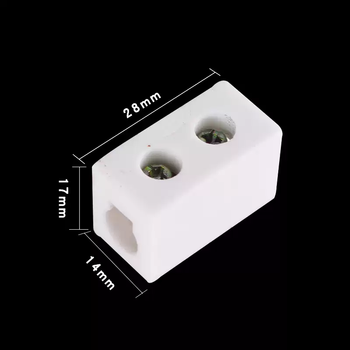 Ceramic terminal block high temperature resistant terminal terminal post high frequency porcelain wire butt joint electric furnace heat resistant connector one in and one out 60a