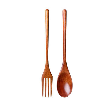 Ye yu internet celebrity portable tableware set wooden spoon wooden chopsticks wooden fork student travel tableware storage box three-piece set 1 nanmu spoon does not come with cloth bag