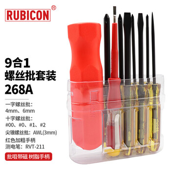 Robin hood (rubicon) 9-in-1 screwdriver set cross-point cone meter pen screwdriver set 268a