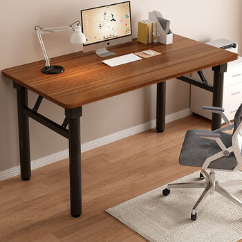 Shunzhe folding table computer table folding desk spring table learning desktop desktop test office training table long square table single layer - length 80 width 40 height 75cm