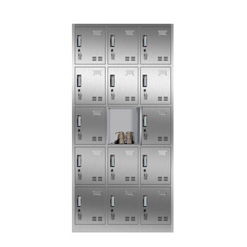 Jingku kinkoccl201 stainless steel fifteen-door storage cabinet 15-door industrial equipment cabinet workshop tool classification storage cabinet