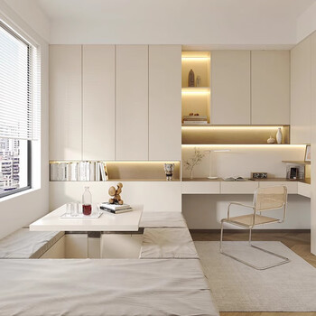 Shopkeeper bunny tatami bed customized wardrobe desk integrated living room bedroom balcony overall american style children's room whole house tatami sincere deposit (details)