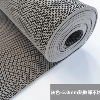 Yusenyi factory floor mat pvc material commercial anti-slip bath mat, ruler can be used on water, non-slip and thickened, non-slip kitchen, gray 0.9m wide x 15m long (full roll)