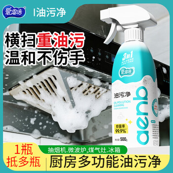Ion times clean smell and clean oil 500g*1 bottle powerful oil removal cleaning agent range hood without disassembly and washing to remove dirt
