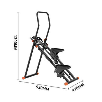 Bina household foot stair machine household indoor indoor climbing stair machine foldable step machine climbing stair climbing machine fitness equipment black