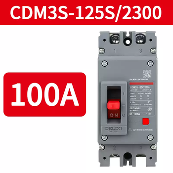 Delixi plastic case circuit breaker cdm3s air switch 2p63a125a160a200a250a household air switch 2p100a