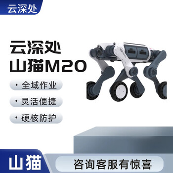 Yunshenshen bobcat m20 robot dog power inspection all-area operation up and down stairs automatic inspection factory security m20 pro
