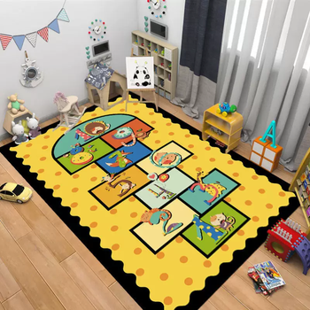 Yusenyi living room carpet climbing mat bedroom non-slip anti-fall indoor mat hopscotch home children's floor mat climbing hopscotch style 02 200x300cm (machine washable)