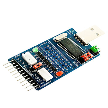 Hongdashuo multifunctional usb to i2c/spi/uart adapter electronic module usb and rs485 communication protocol conversion blue