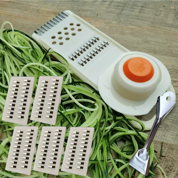 Yusen yifengchi brand multifunctional vegetable cutter, potato shredding tool, household multifunctional wiper, b fengchi 3mm square wire - hand guard - 5 spare knives