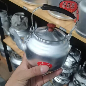 Bangcang thickened aluminum kettle extra thick old-fashioned household outdoor firewood gas stove kettle household durable camping kettle capacity - about 1 catties of water without filter 500ml